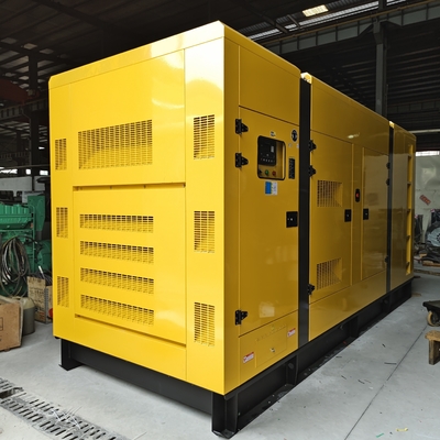 545kw Cummins دیزل ژنراتور مجموعه 750kva صدا ضد سر و صدا ژنراتور آماده با ATS