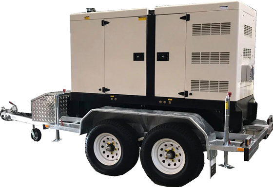 تریلر 300 کیلووات دیزل ژنراتور Perkins 400 Kva با چهار چرخ
